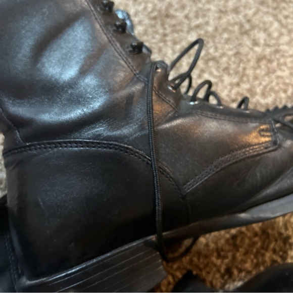 Ariat Heritage LaceUp Boot Size 12D Black Leather - Picture 4 of 11